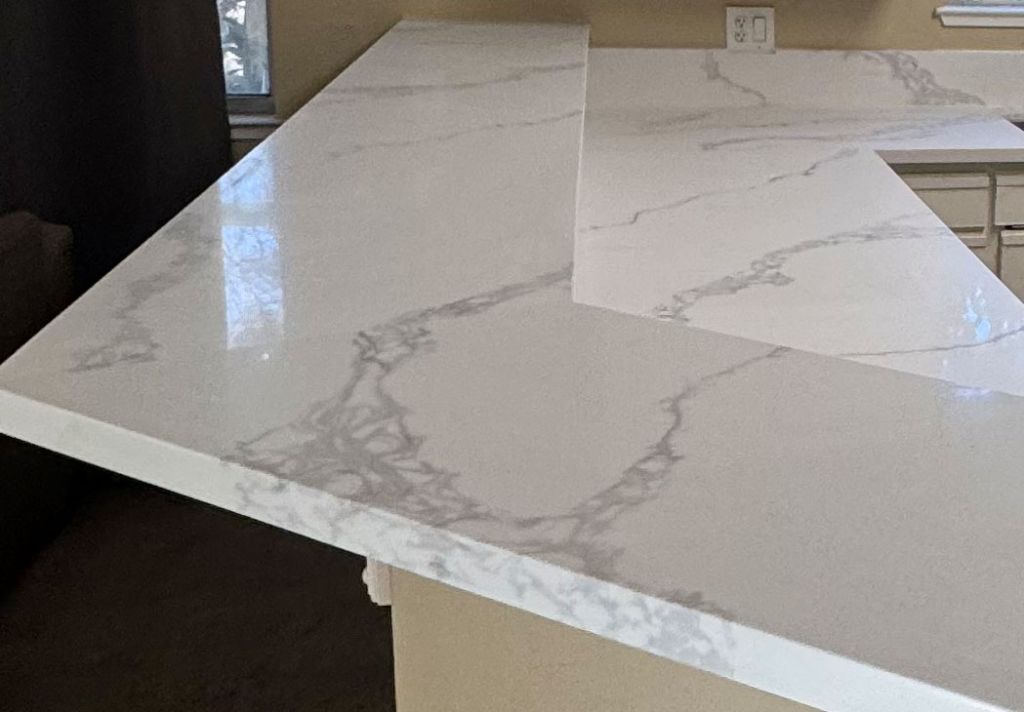Calacatta Quartz Countertop Installation - San Jose Apartment